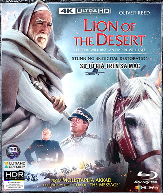 4KUHD-816. Lion of the Desert - Sư Tử Già Trên Sa Mạc 4K66G (DOLBY VISION - DTS-HD MA 5.1) USA